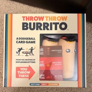 Throw Throw Burrito Dodgeball Card Game - Beige Burrito Plush Set